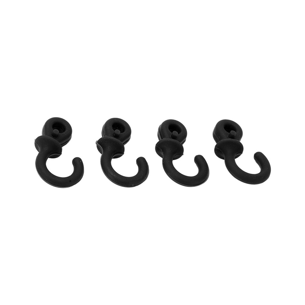(Black)4Pcs Archery Bow String Silencers Monkey Tail Compound Bow String