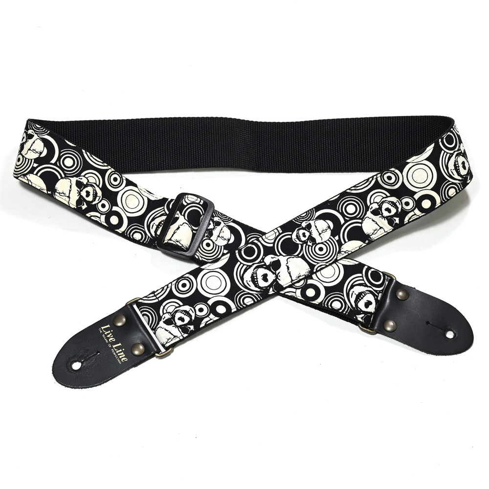 LIVE LINE Handmade Guitar Strap "SCULLS" Japan