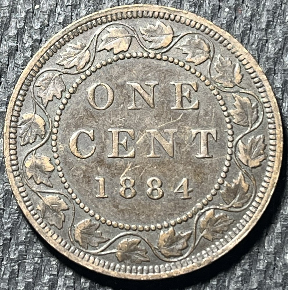 Circulated Canadian 1884 One Cent