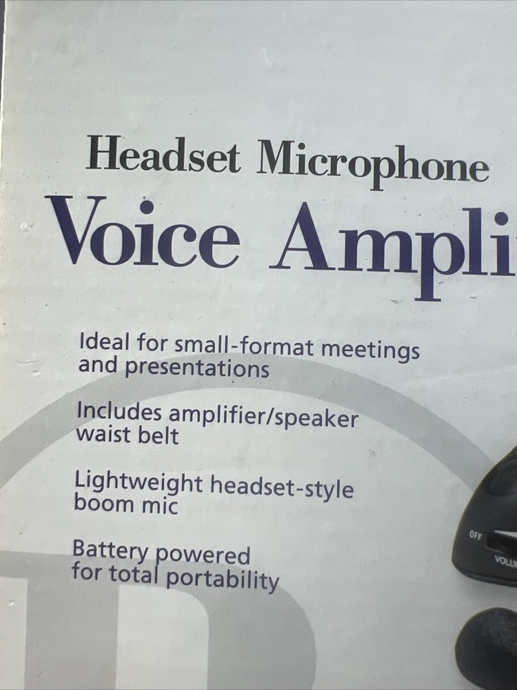 Radio Shack Headset Microphone Voice Amplifier Portable