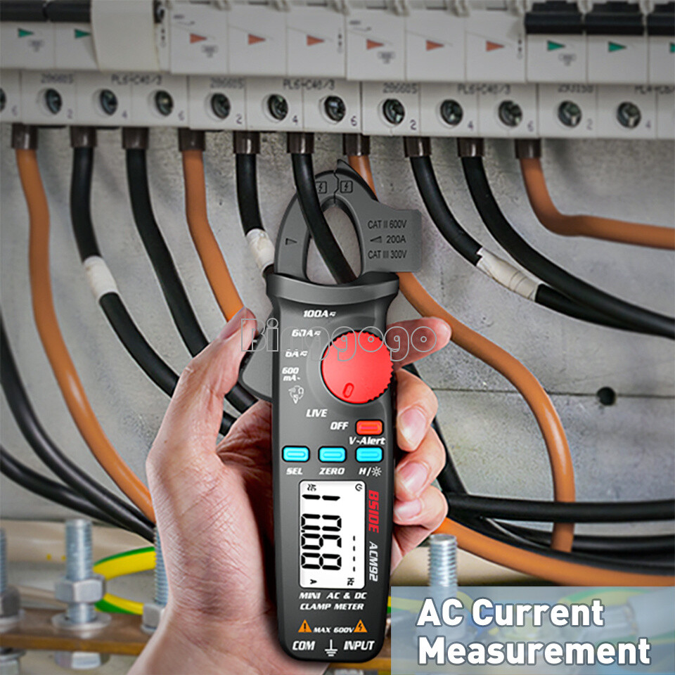 Digital Clamp Meter AC DC Current Ammeter Multimeter Voltage 6000 DC/AC 100A 1mA