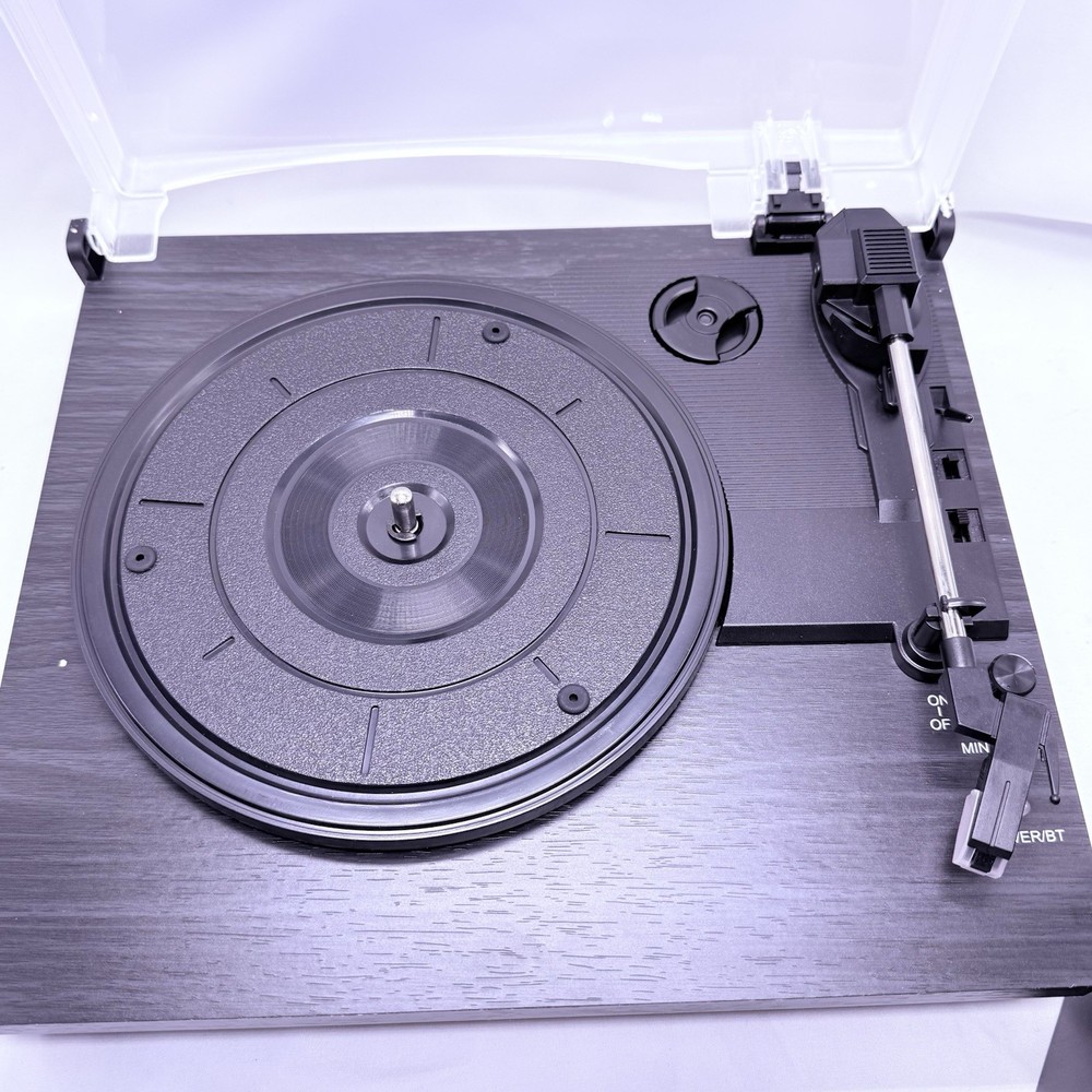 Vinyl Record Player with Two Stereo Speakers, Bluetooth Playback Turntable