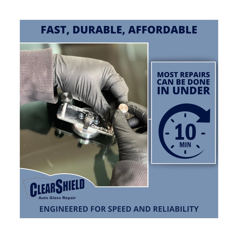 Clearshield Windshield Repair Kit - Window Rock Chip Repair Kit - Cracked Win...