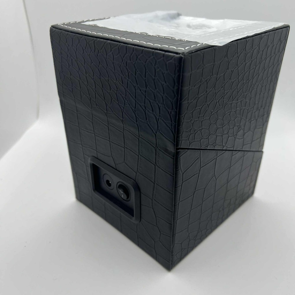 Efaithtek Automatic Single Watch Winder Black Crocodile Pattern Leather