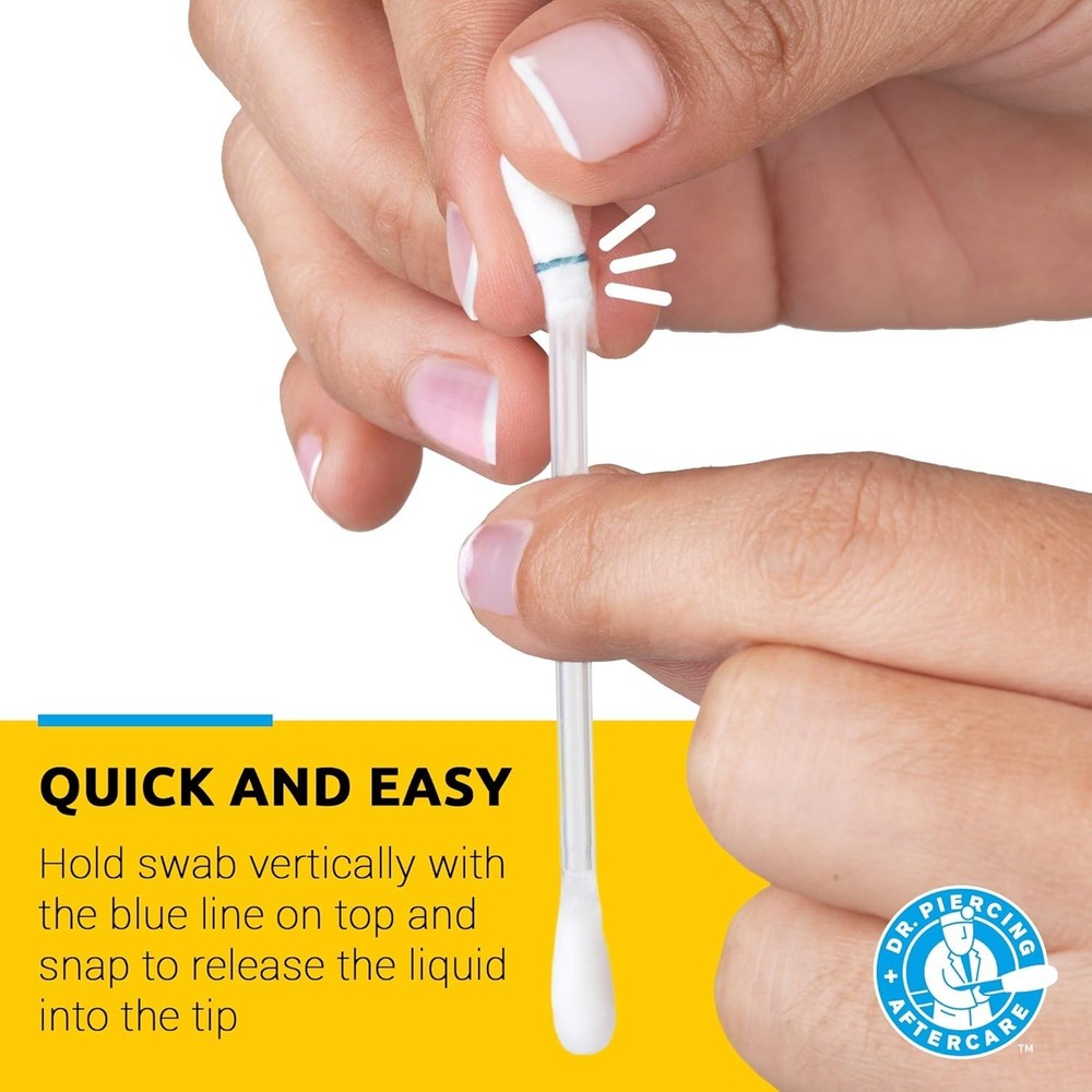 Trusted Piercing Aftercare Swabs - 72 Count, 2-Pack