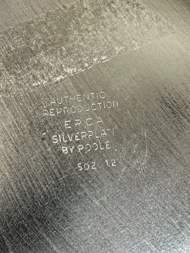 Poole Silver Co #502 12 12" Silverplate Pedestal Bowl Vintage