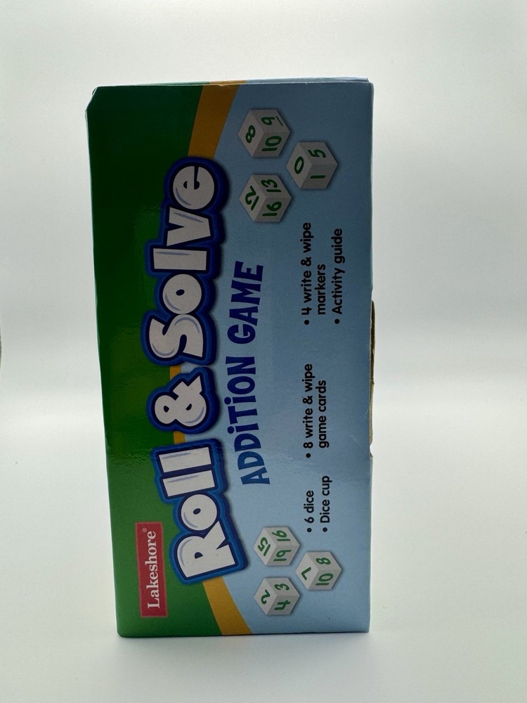 Lakeshore-Roll & Solve Addition Game EE486 Open Box!!