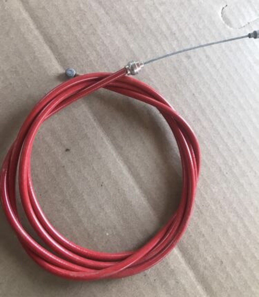 Nos Red rear brake cable Teflon lined bmx