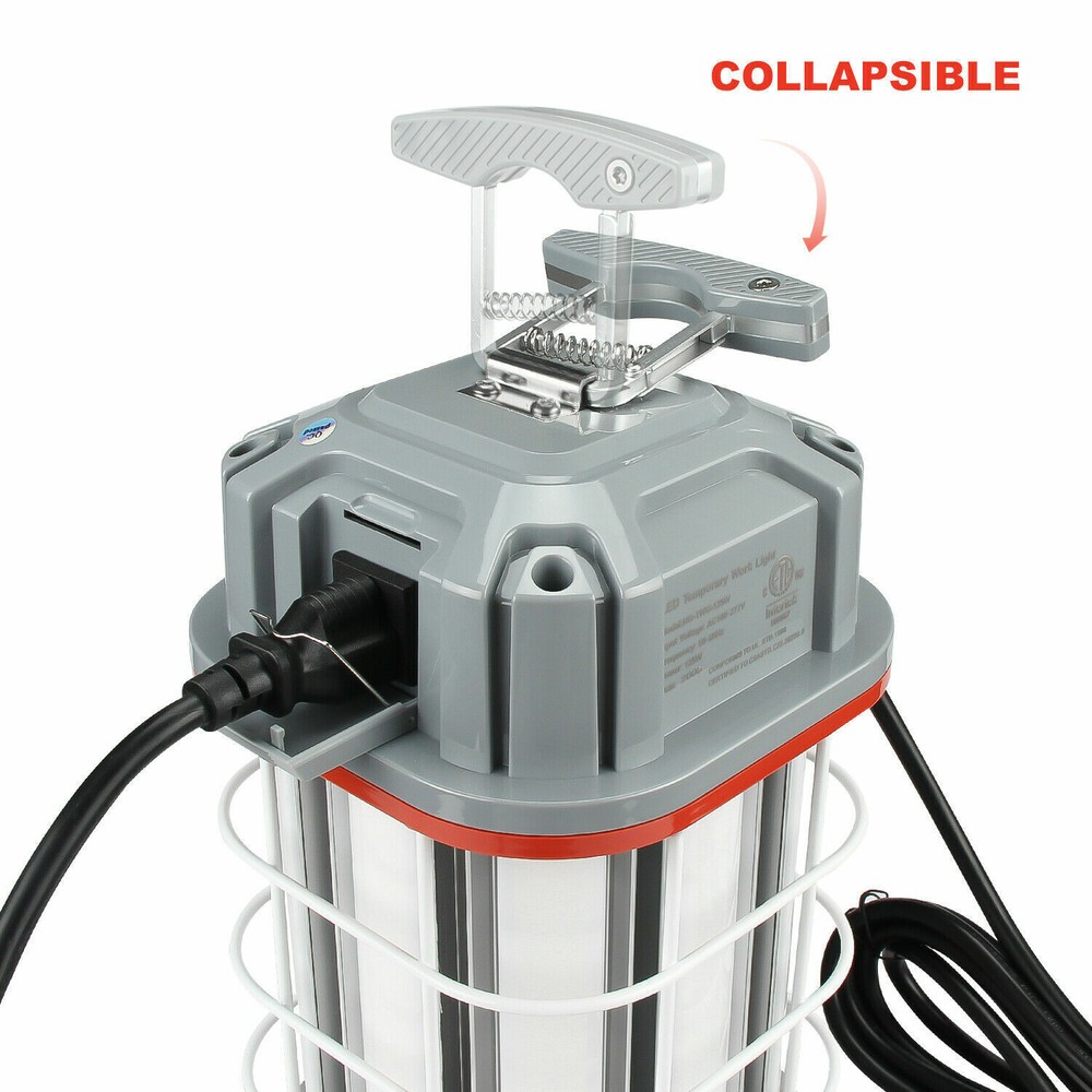 150W LED Temporary Work Light 5000K Linkable Construction Lights with 10ft Cord