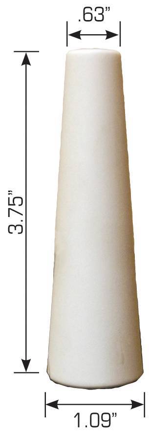 Ceramic Sandblast Nozzle Tip 3/16" Cone Shape 3 3/4 Long Sandblaster C1-3