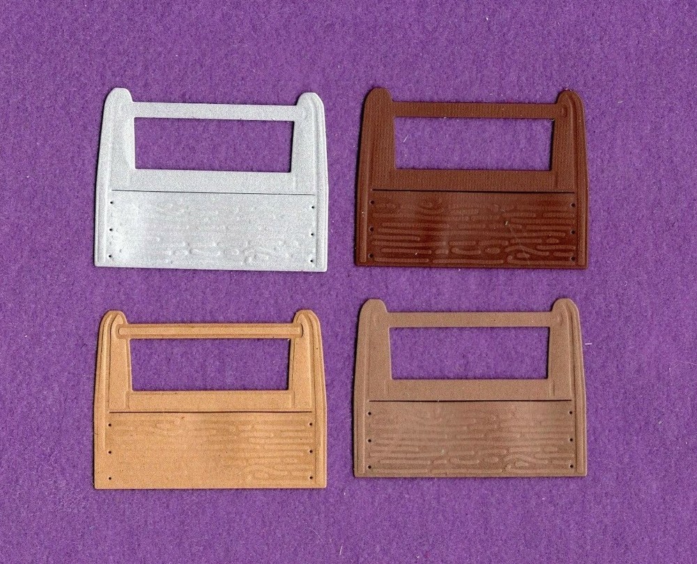 TOOL BOX die cuts scrapbook cards