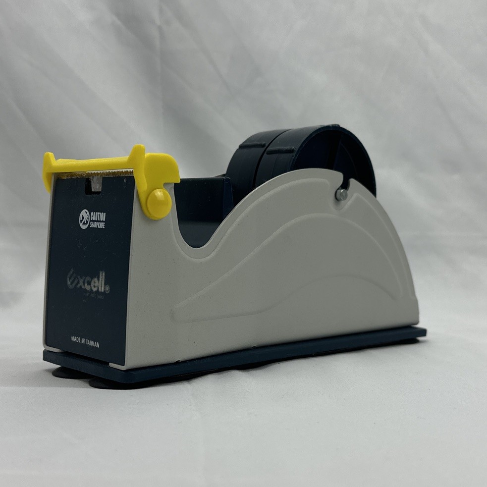 Excell ET-12271 Tape Dispenser 2" Wide 3" Core Steel Desktop Multi-Roll GUC