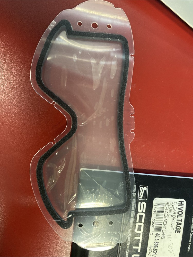 Scott High Voltage Drilled Clear Replacement Lens 2 Pack