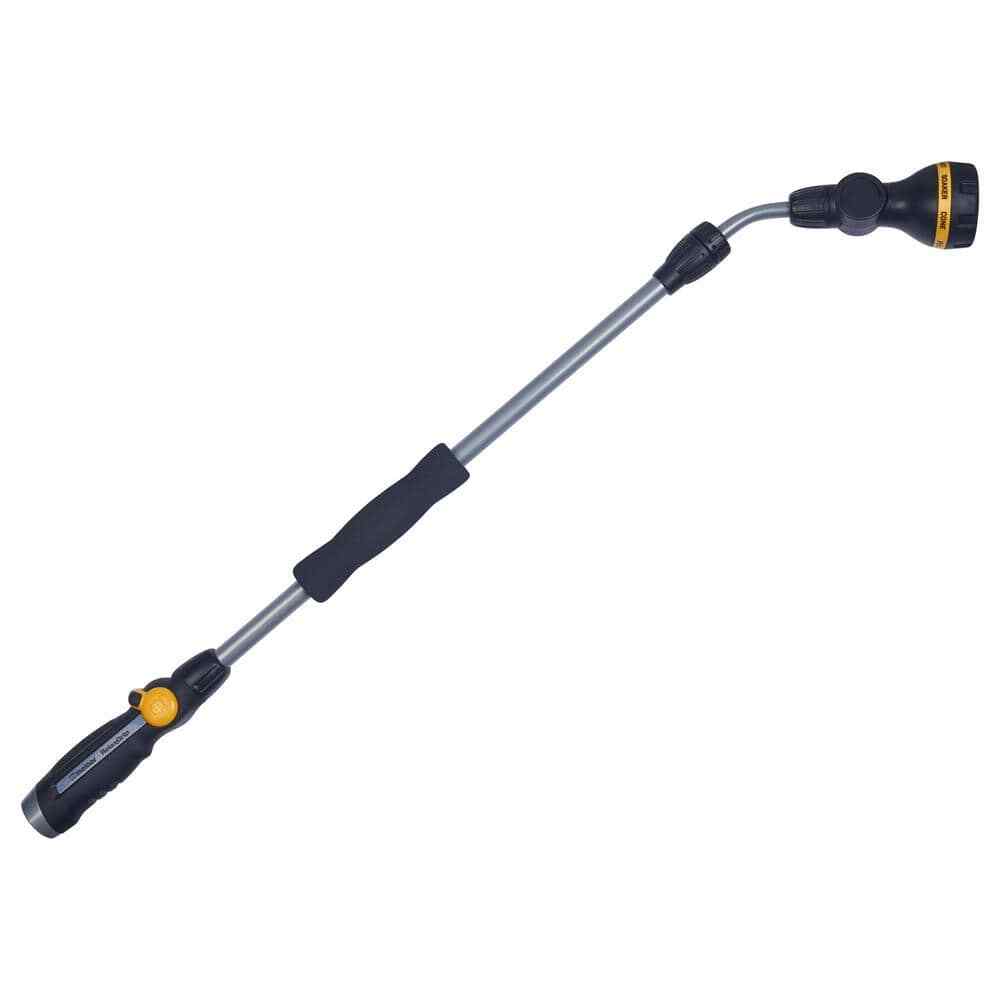 NEW 8-Pattern Watering Extension Wand 33in Adjustable Height Rubber Handle