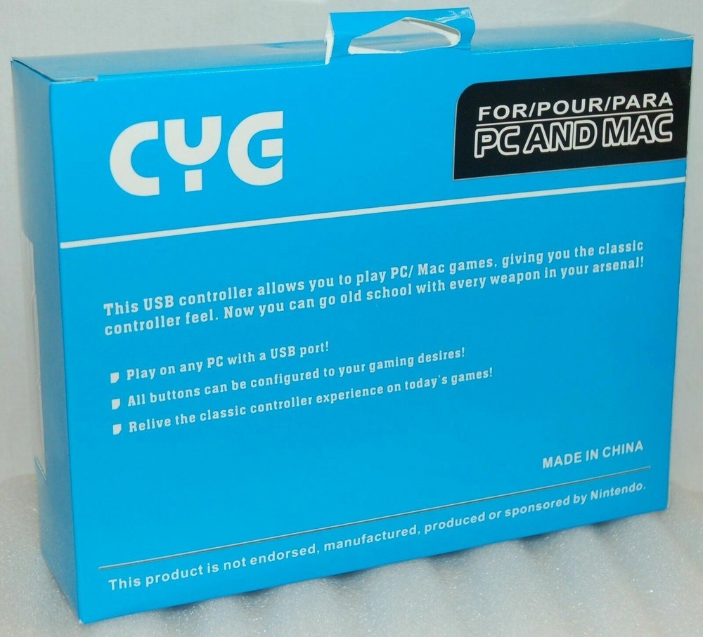 NEW SNES Super Nintendo Style Plug & Play USB Enabled PC Mac Controller 6' Cable