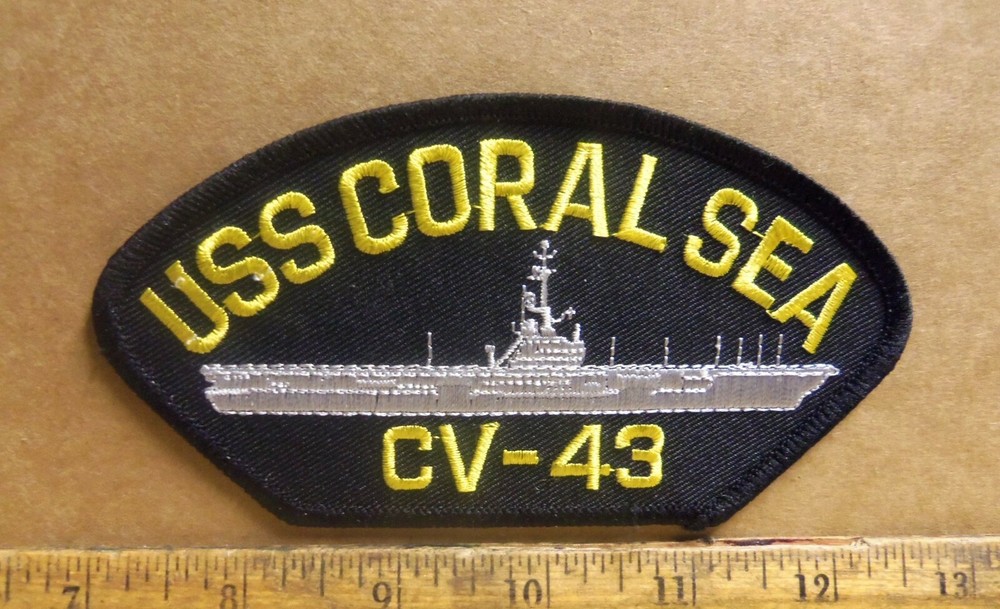 US Navy - USS Coral Sea CV-43 Embroidered Patch