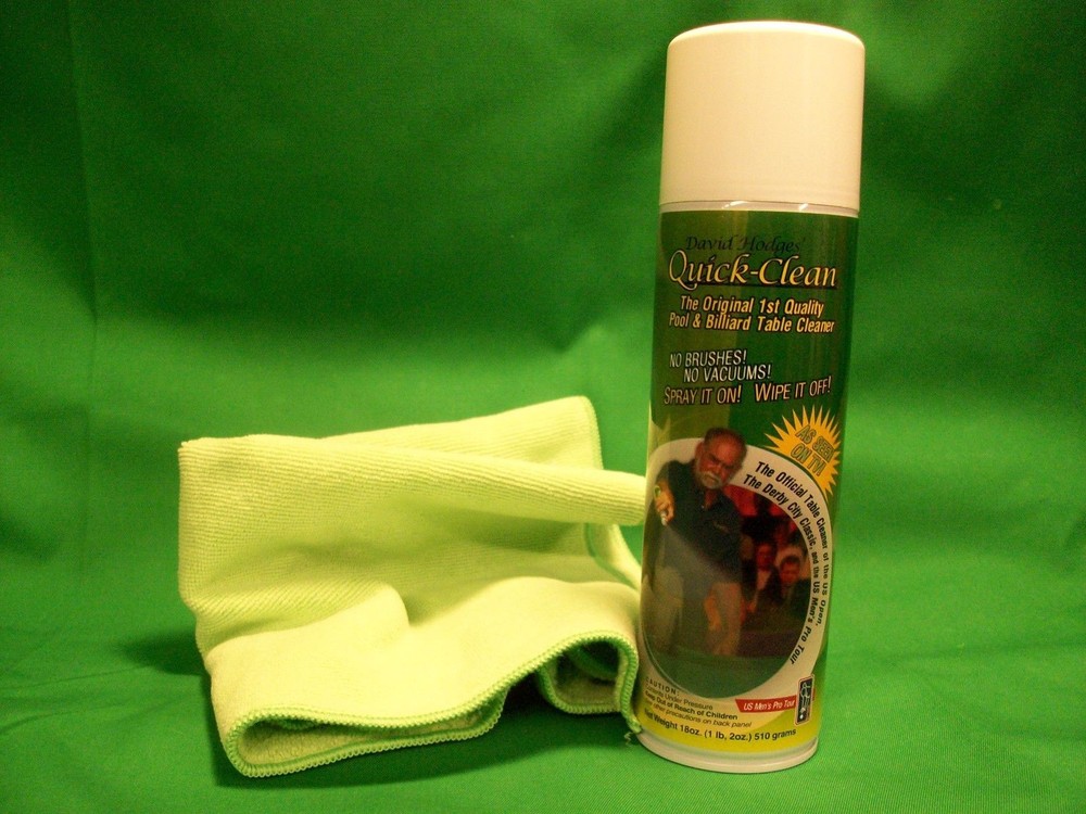 Quick Clean Pool Table Felt Cleaner - Starter Kit #1- Cleaner & Towel-SHIPS FAST