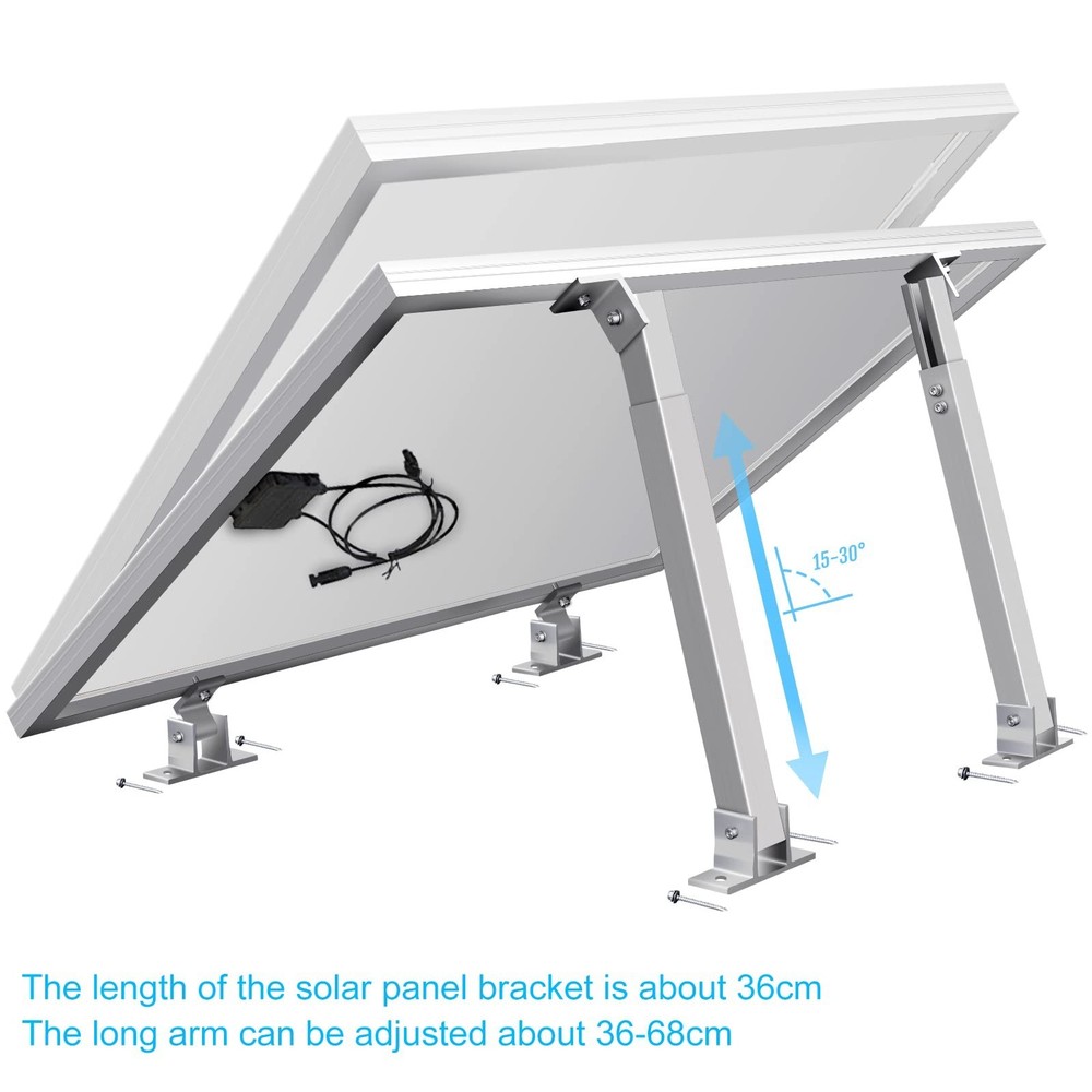 Adjustable Solar Panel Tilt Mount Brackets - Aluminum Alloy Mounting Brackets...