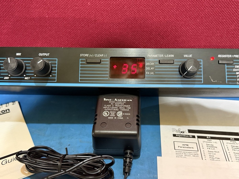 Lexicon Reflex Stereo Digital Reverb + Effects Tested! Studio Grade Epic! EC