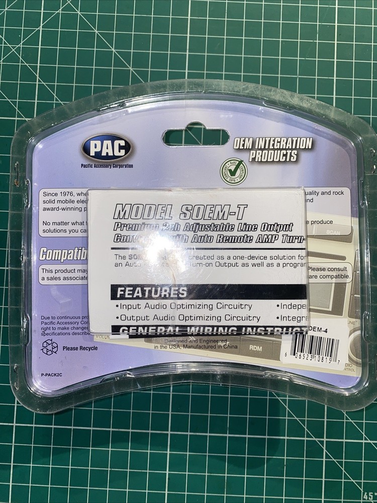 PAC SOEM-4 Adjustable 4-Channel Interface Adapter Line Output Converter