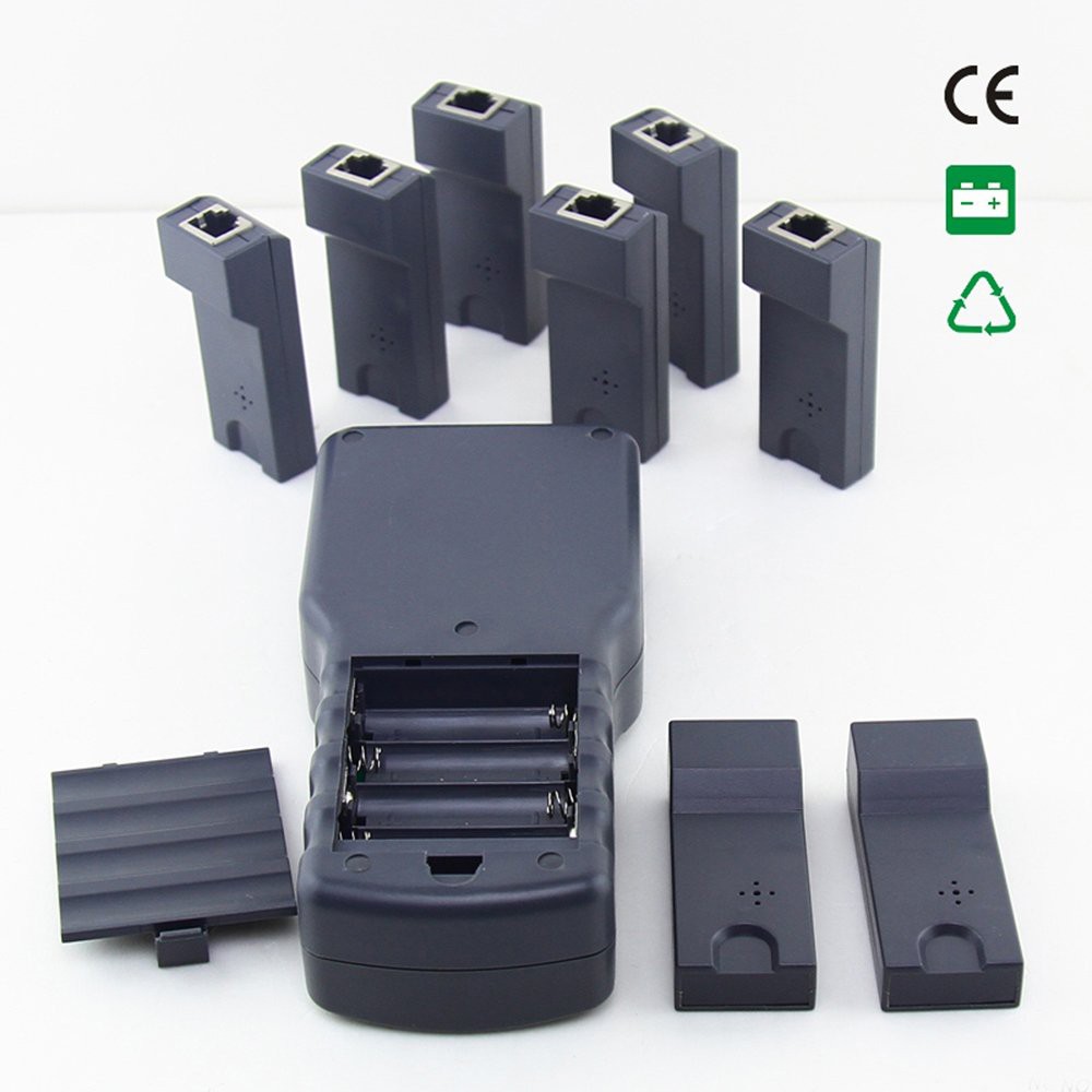 NF-8108M NetWork Lan Cable Tester Wire Length Tester 8 Remote Units Check Error