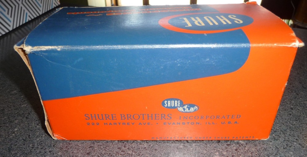 BOX ONLY, Shure Model 710A REX Crystal Microphone Box