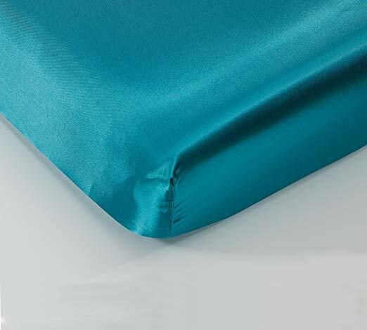 EHP Super Soft & Silky Satin Crib Fitted Sheet 28" X 52" + 9", Solid/Deep Pocket