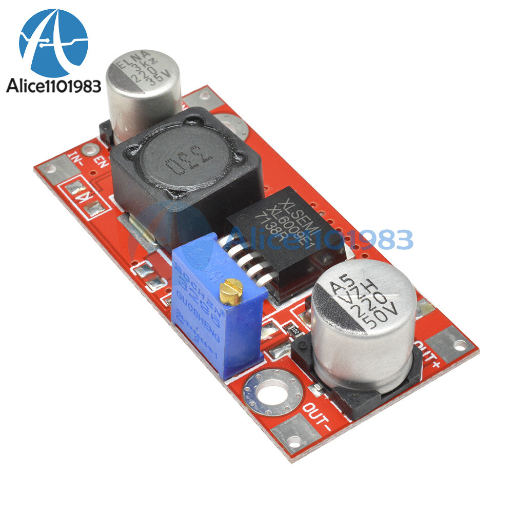 5Pcs XL6009 DC Adjustable Step up Boost Power Converter Module Replace LM2577
