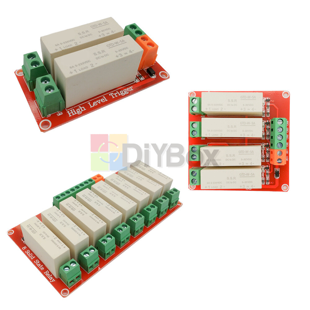5A 2/4/8 Channel High Level Trigger DC-DC Solid State Relay Module