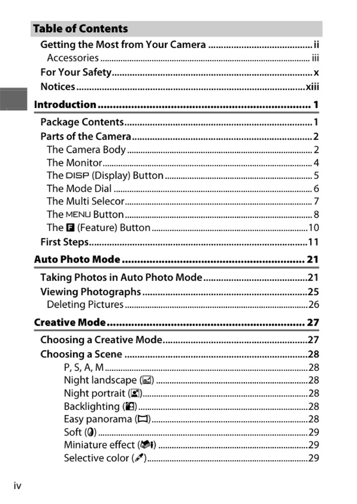 Nikon 1 J2 — User Reference Manual Guide — 231 Pages — Printed & Bound in USA