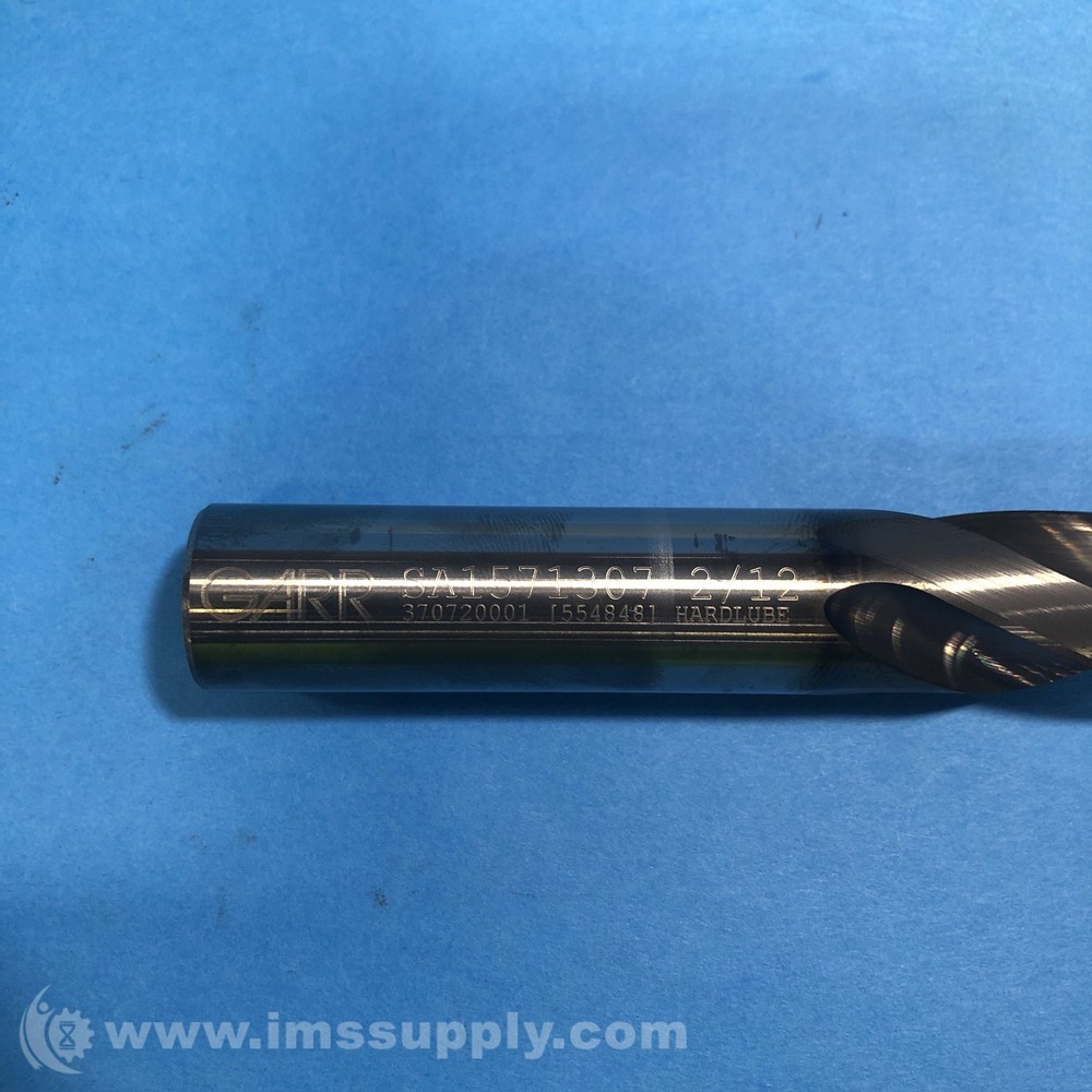 Garr Tool 554848 2/12 Hardlube Coat Drill Flute FNFP