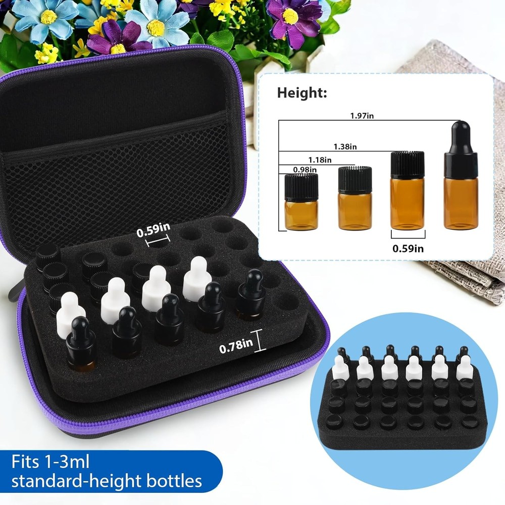 Essential Oil Storage Holder Organizer Carrying Case Bottles