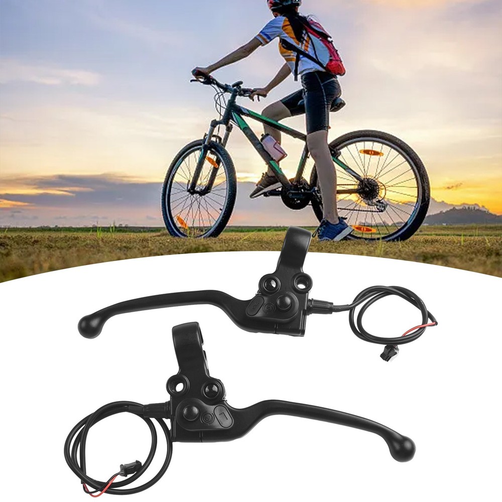 High Performance Ebike Brake Levers with Parking Button and Mirror Hole