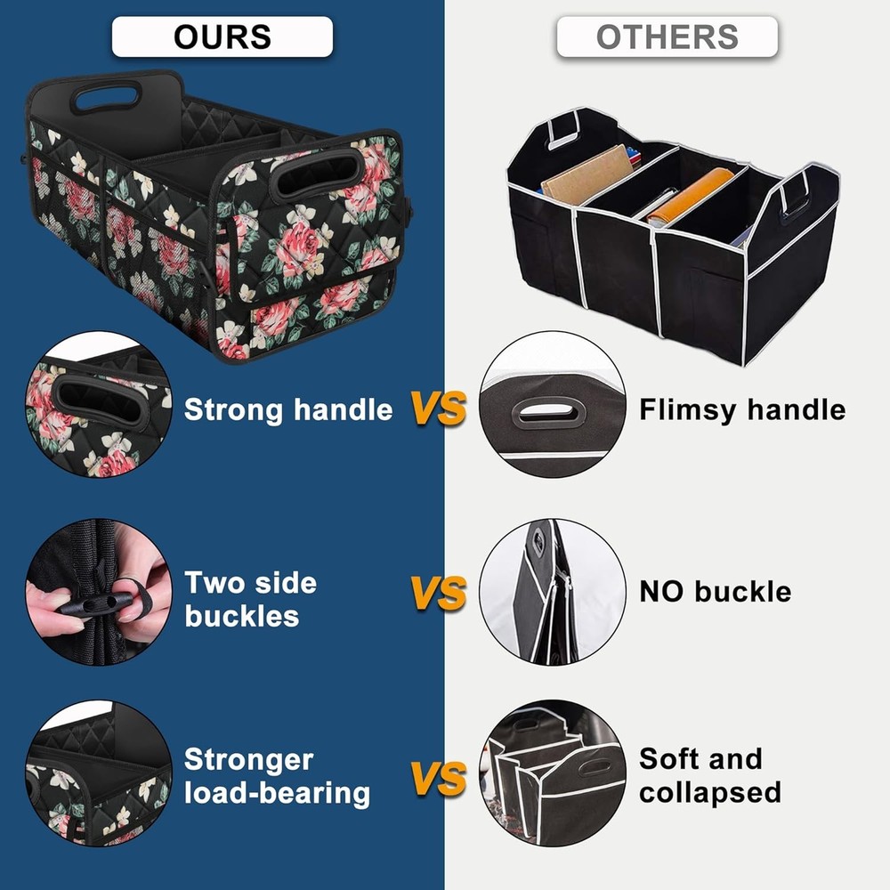 Trunk Storage Box, Unisex (Medium Size, Floral Pattern)