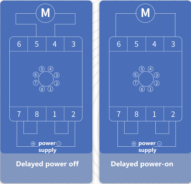 Time delay relay small power-off controller JSZ3A-D 12VDC 1-10s/100s/10min/60min