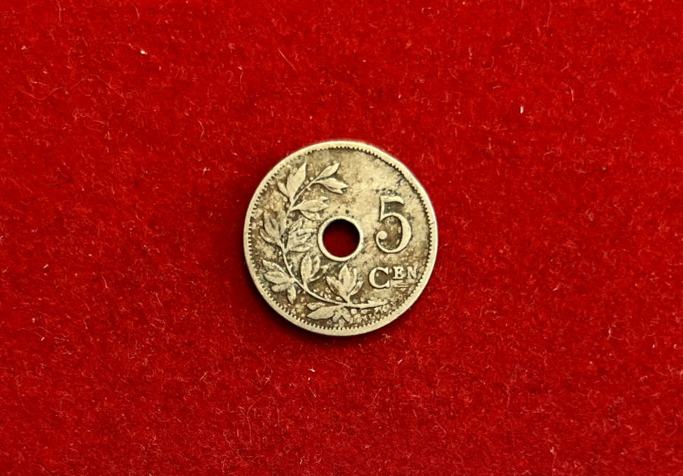 Belgium 1906 5 Centimes KM#54 T1467