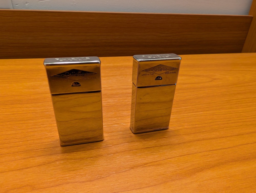 Gillette B831869 1911 Silver Single Ring DE Safety Razor Set