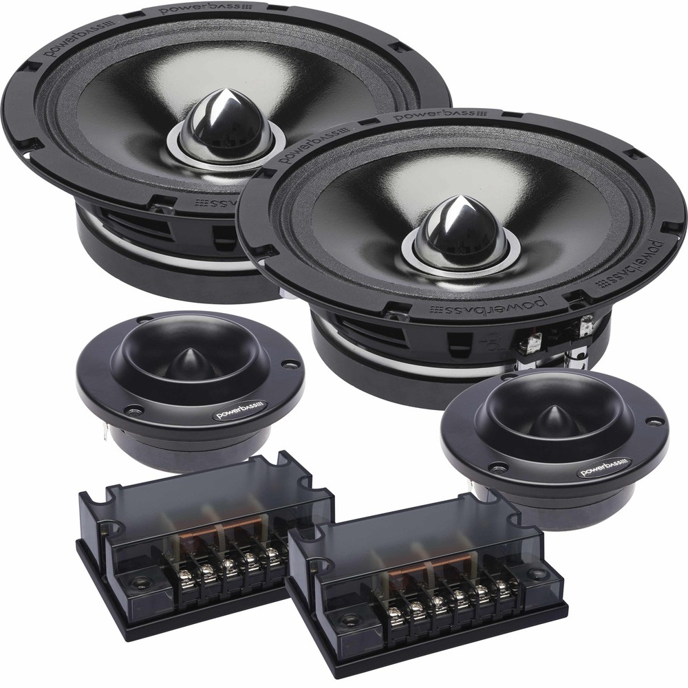 PowerBass 4XL-65C - 6.5" Shallow Mount Midrange Component Set