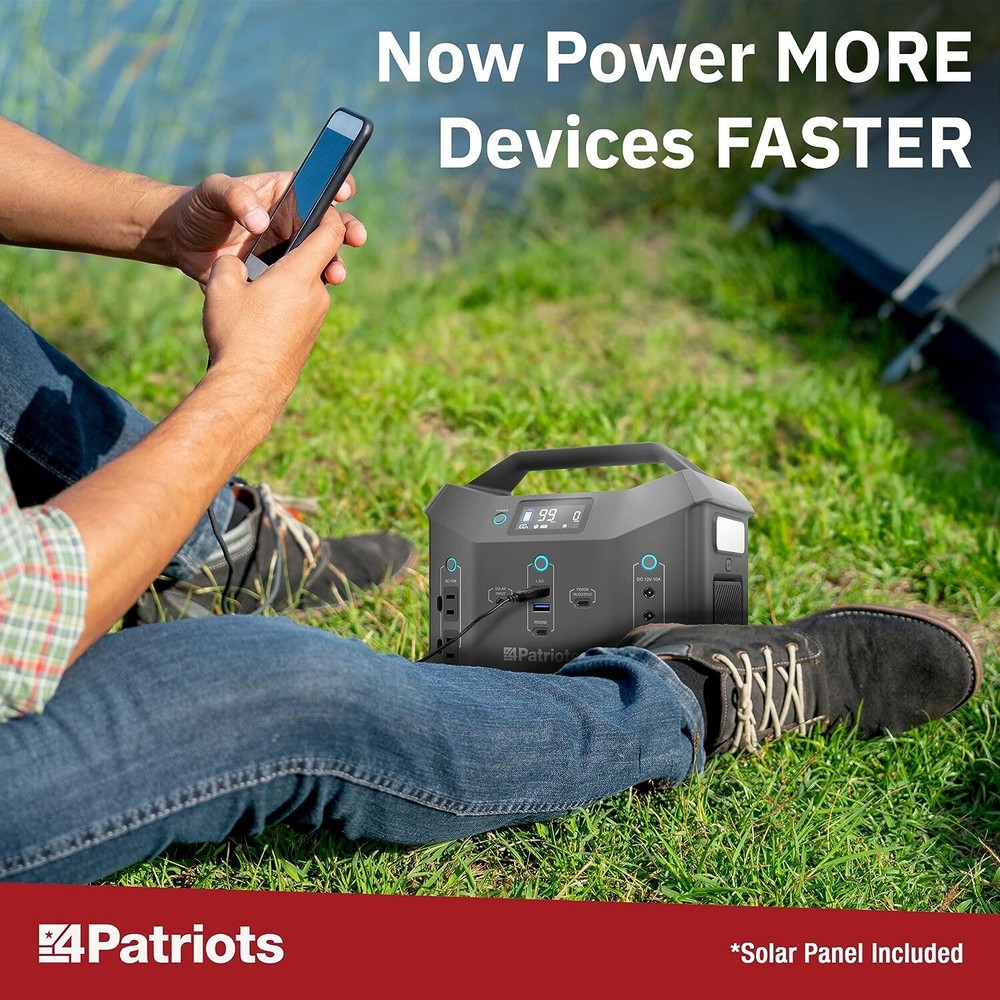 Patriot Power Sidekick Solar Generator & 2 Solar Panel Pre-Owned