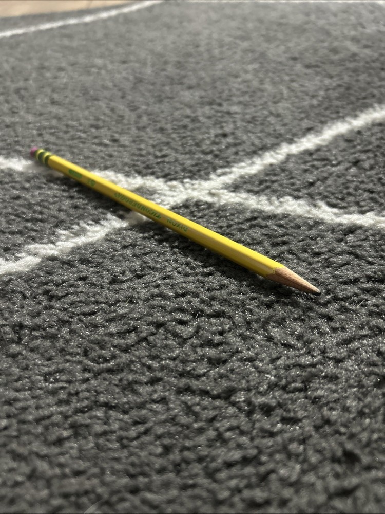 Lightly Used Ticonderoga Number 2 Pencil Full Easrer Length Sharp Tip