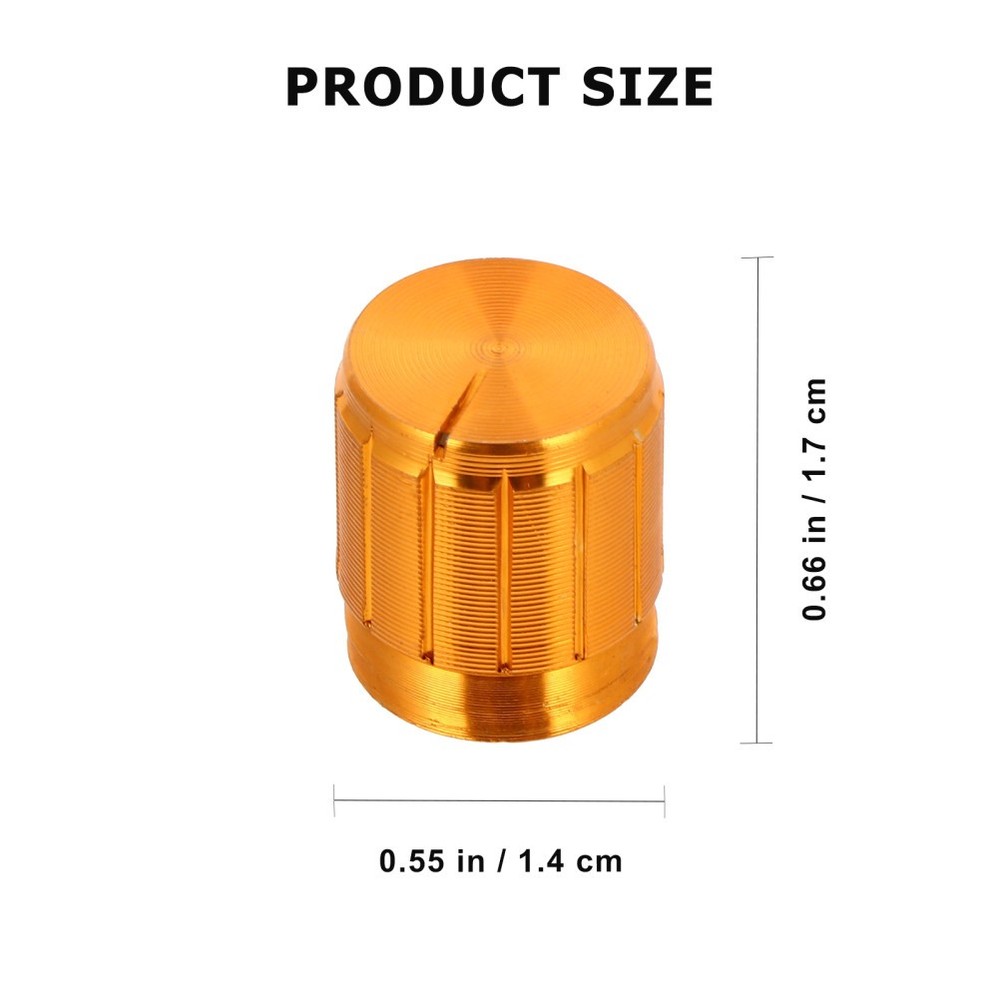 12 Pcs Aluminum Alloy Rotary Potentiometer Knobs Replacement for Audio Use