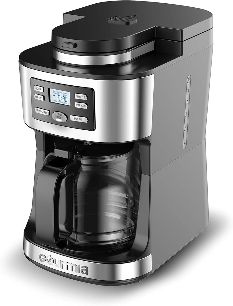 12-Cup Fully Automatic Coffee Maker with Grinder & Keep Warm Feature