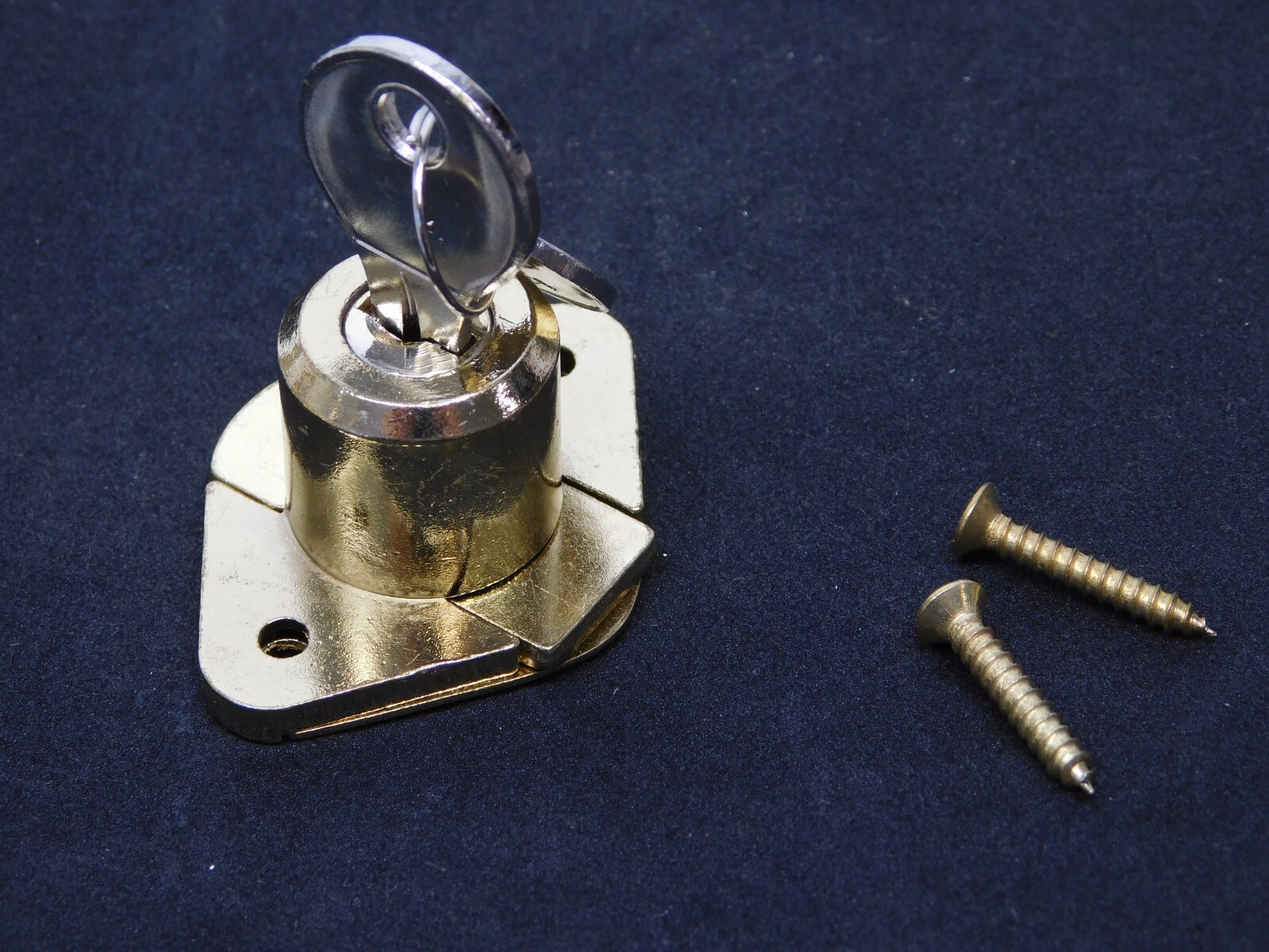 DESK OFFICE DRAWER CABINET LOCK BRASS 7/8"DIA x 3/4"L Cylinder (Keyed Alike) HN