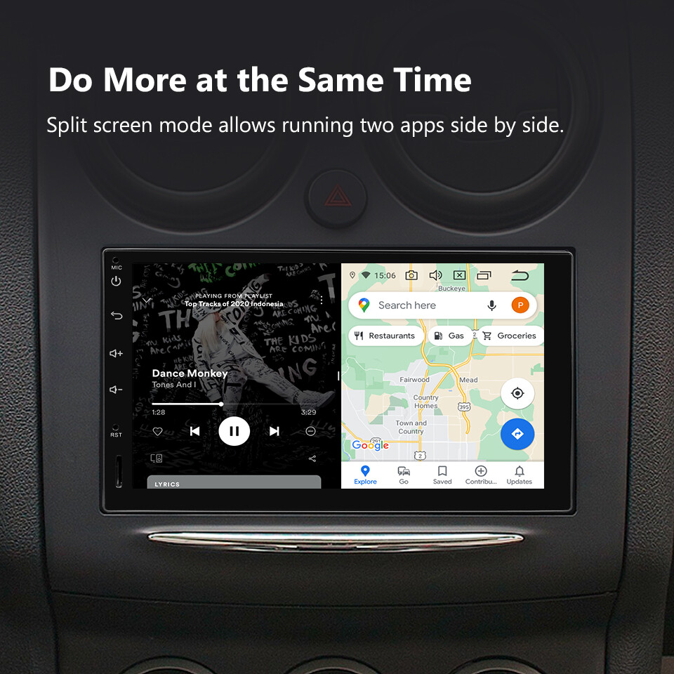 Eonon Q04SE 7" Car Stereo Radio Double 2 DIN 8-Core Android Auto 10 GPS CarPlay