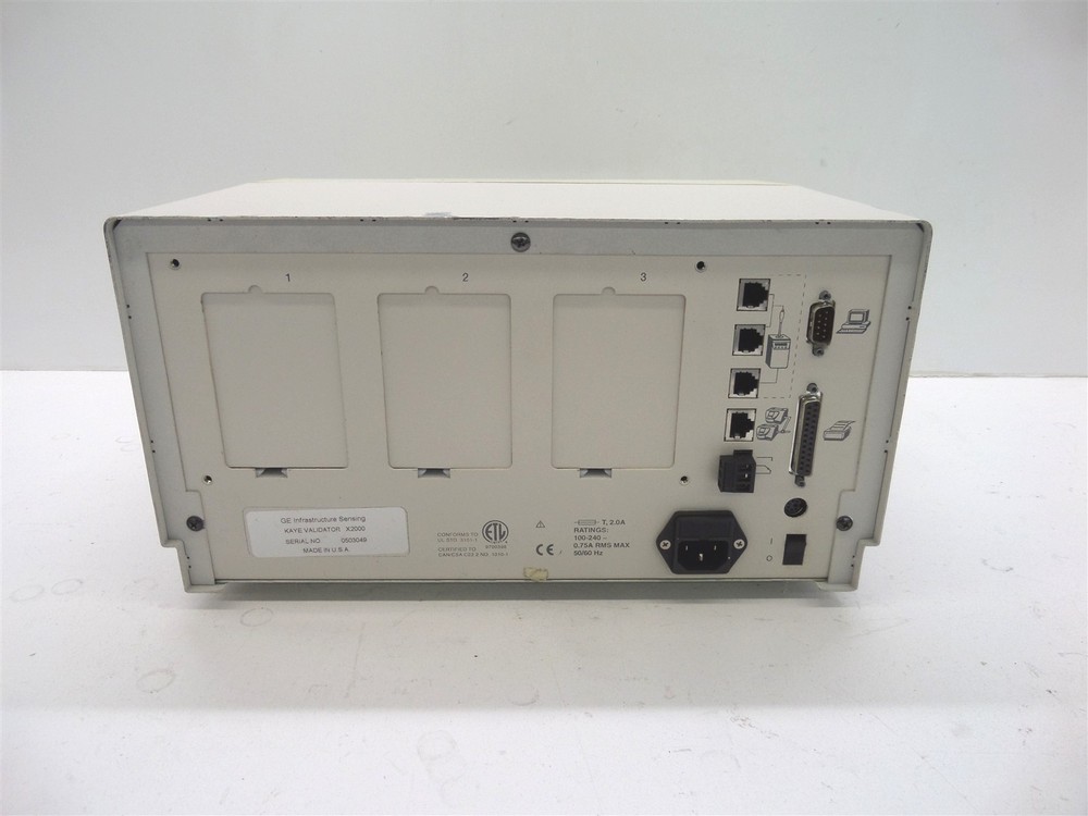 GE Kaye Validator 2000 Thermal Validation System w/ 3 Sensor Input Modules