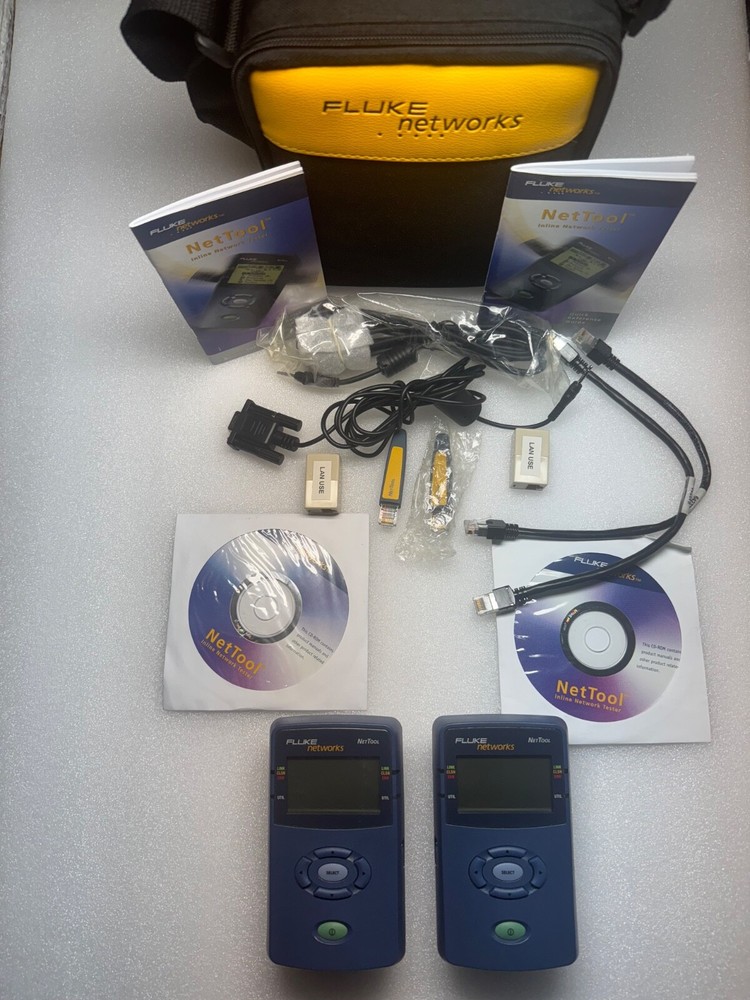 Fluke Networks NetTool 10/100 Inline Network Tester-UNTESTED, two units.