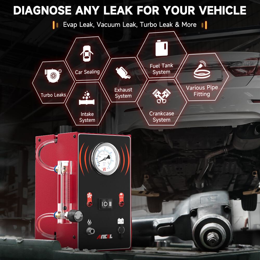 EVAP Smoke Machine Leak Detector Vacuum Tester Pipe Diagnostic Service Tools