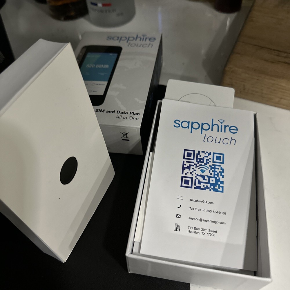 Sapphire Touch International Mobile Hotspot 4G Wireless Data Terminal & Battery
