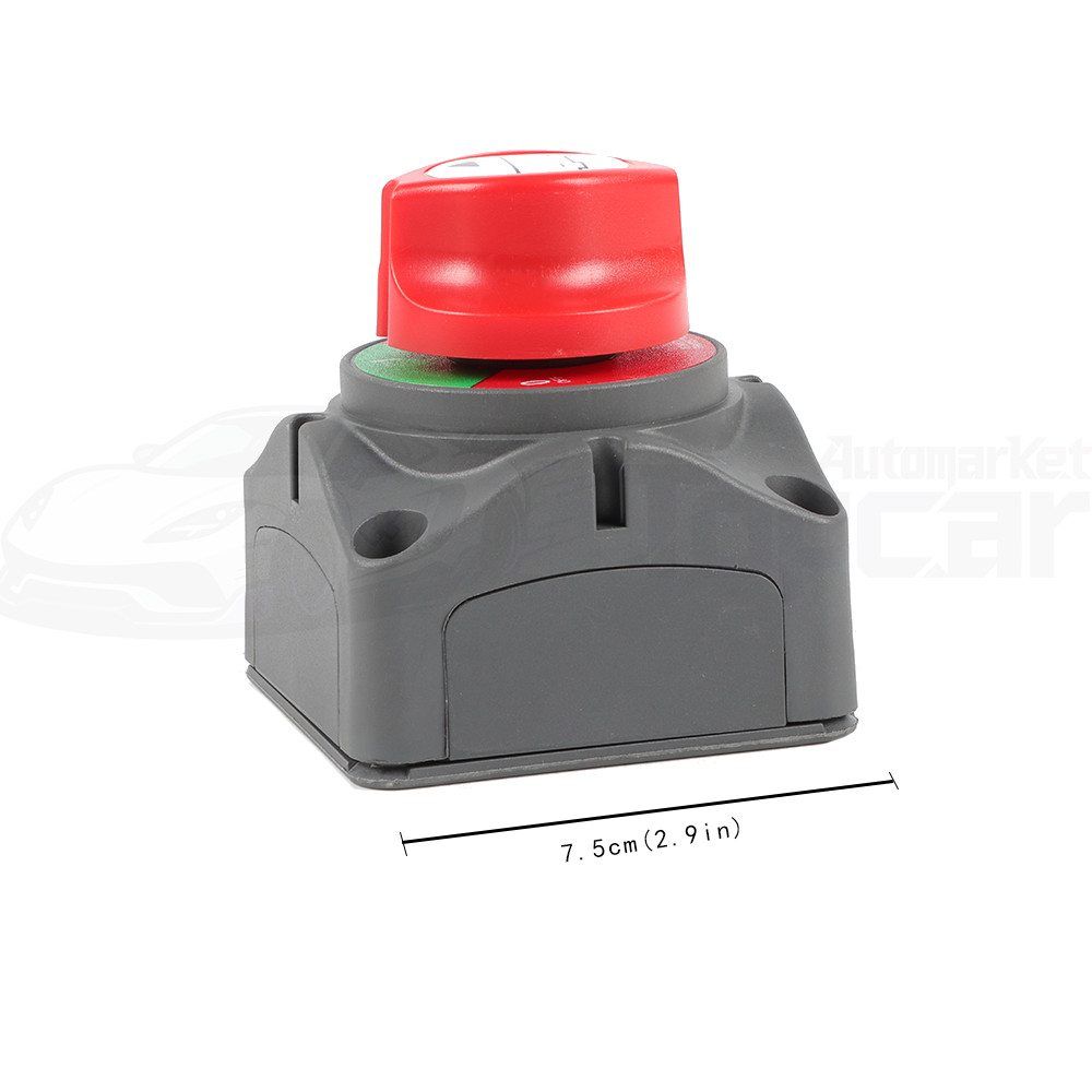 12V Battery Disconnect Rotary Switch Cut On/Off Set for Car RV SUV Marine Boat