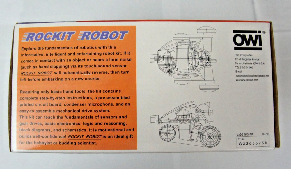 OWI Robotikits RocKit Robot OWI-7769 Educational Electronics Kit - Prebuilt